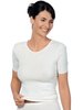 Medima Dames Hemd Korte Mouw Zonder Kant Ecru