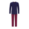 Ringella Herenpyjama Lange Mouw  Ronde Hals Blauw