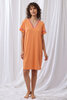Lordsxlilies Slaapkleed KM V-Hals Zacht Oranje