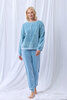 Lordsxlilies 252-51-tpt-v/860  Pyjama LM Ronde Hals Lichtblauw