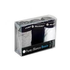 Punto Blanco Short Basix 3-Pack Zw-Gr-Wit