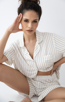 Sensis Davina pyjama KM Knoop Naturel