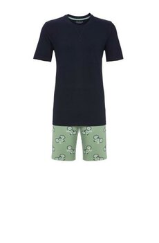 Ringella 6241323 Herenpyjama Korte Mouw Blauw