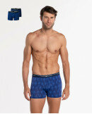 Punto Blanco Short Basix Microfibre 2-Pack Blauw