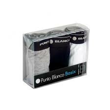 Punto Blanco Short Basix 3-Pack Zw-Gr-Wit