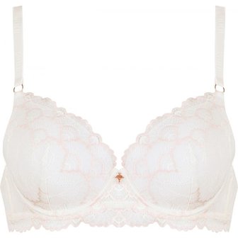 Joop Lovely Lace Voorgevormde Bh Wit Roze