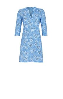 Ringella 6251004 Dameskleed V-Hals Blauw