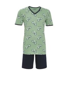 Ringella 6241322 Herenpyjama Korte Mouw Groen