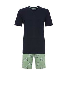 Ringella 6241323 Herenpyjama Korte Mouw Blauw