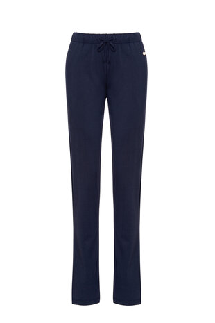 Lordsxlilies Pyjama LM V-hals Bloem Blauw