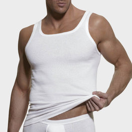 Dulcia Basic Men Singlet Wit