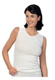 Medima Dames Hemd Brede Bretel Zonder Kant Ecru