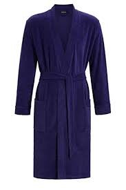 Ringella Heren Kamerjas Overslag Lange Mouw Blauw