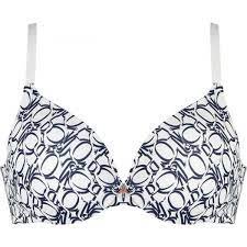 Joop Strong Sensation Voorgevormde Bh Wit Blauw