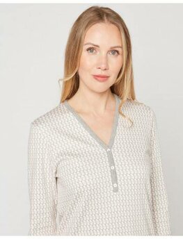 Le Chat Romeo Pyjama Lange Mouw Grijs Roze