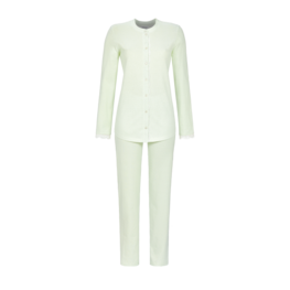 Ringella Damespyjama Knoop Lange Mouw Munt