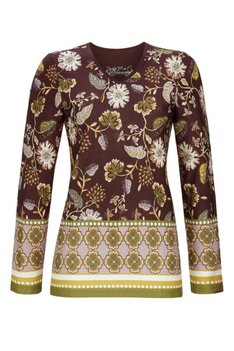 Ringella Bloomy Damespyjama Lange Mouw Bordeau