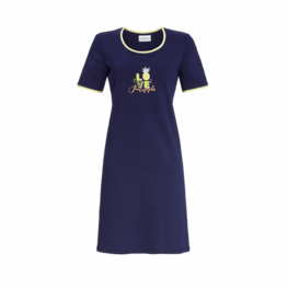 Ringella Dameskleed Korte Mouw Ananas Blauw