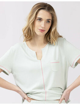 Le Chat Fancy Pyjama Korte Mouw Munt