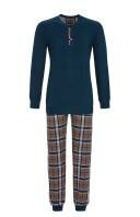 Ringella 3541216 Herenpyjama LM  Ronde Hals Blauw