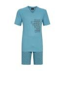 Ringella 4241311 Herenpyjama Korte Mouw Aqua