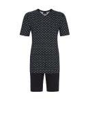 Ringella 4241306 Herenpyjama Korte Mouw Blauw Fantasie