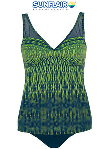 Sunflair 28013 Tankini Zwart Groen