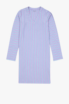 Lordsxlilies 242-50 -xdd-z/987 Slaapkleed V-hals Roze Streep