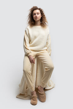 Lordsxlilies 242-52-tpj-v/135 Pyjama LM Ronde Hals Wit