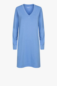 Lordsxlilies 242-50 -xdd-z/877 Slaapkleed V-hals Blauw