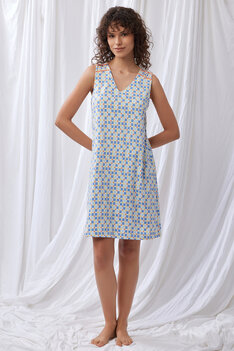 Lordsxlilies Slaapkleed Brede Bretel Mozaikprint